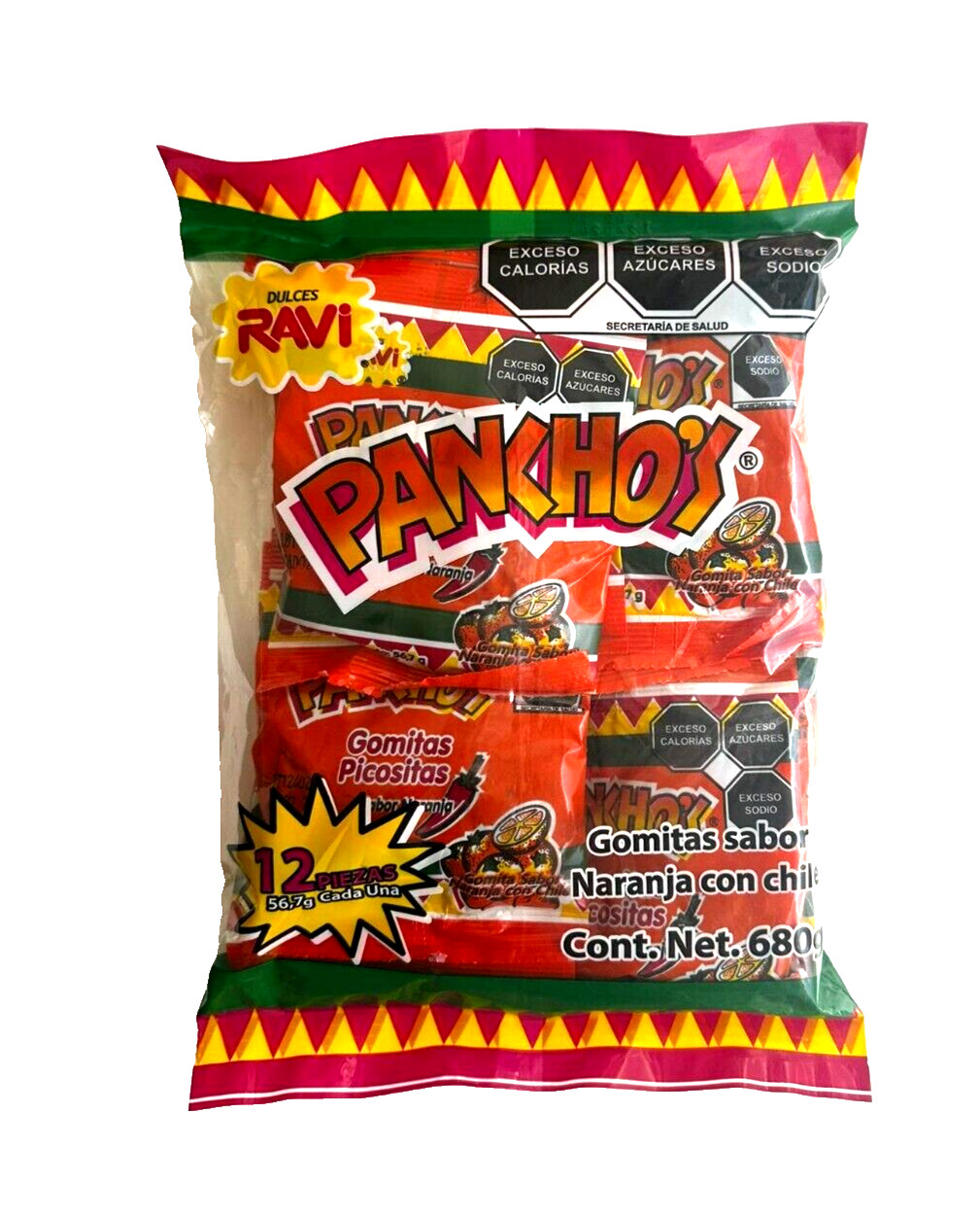 Pancho’s Gomitas Picositas sabor Naranja c/Chile 680g/23.9oz