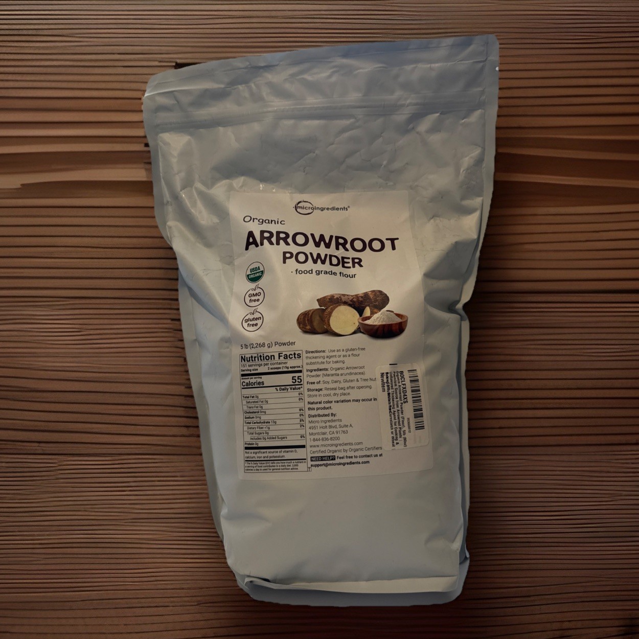 Organic Arrowroot Powder (Flour), 5lb (80oz) | Premium Source from Arrowroot …