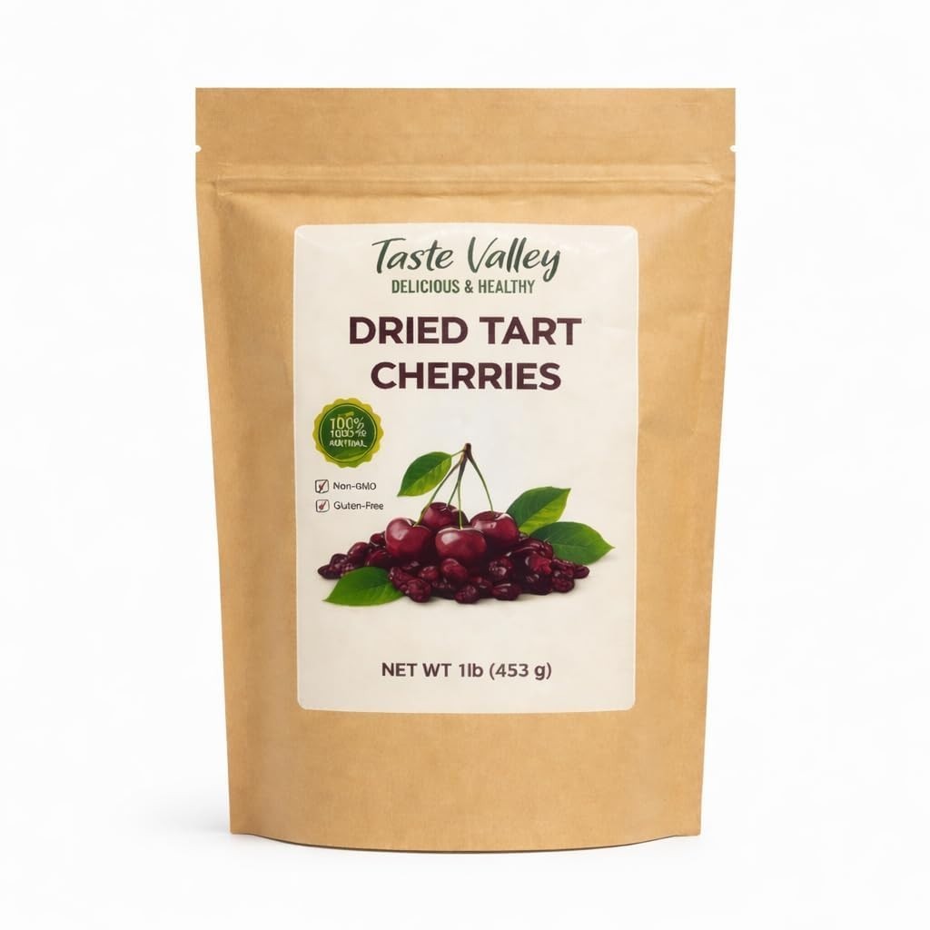 Dried Tart Cherries 16oz Premium Sour Fruit Snack Baking Antioxidant Bulk 1lb