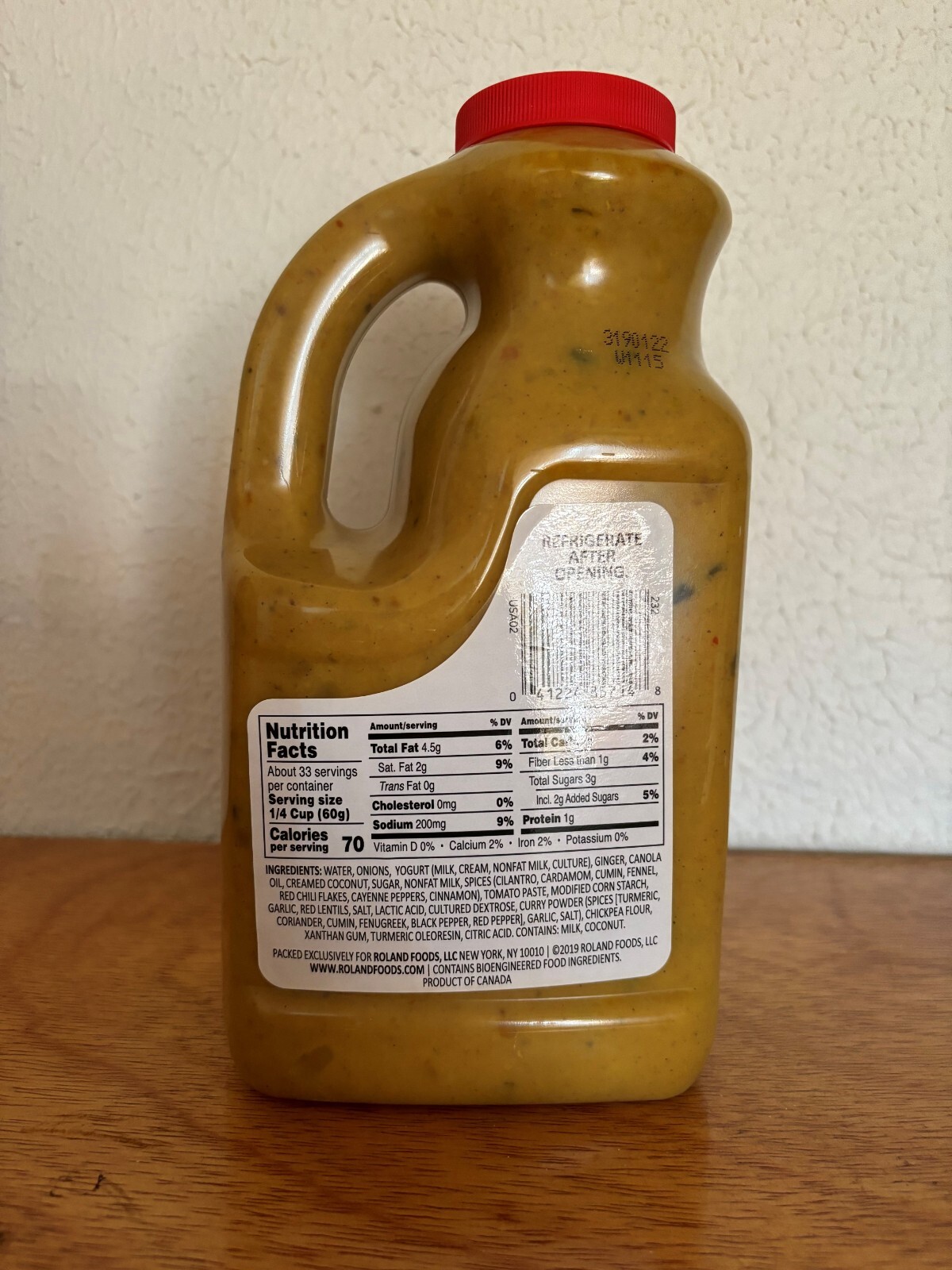 Roland Korma Curry Sauce 70oz