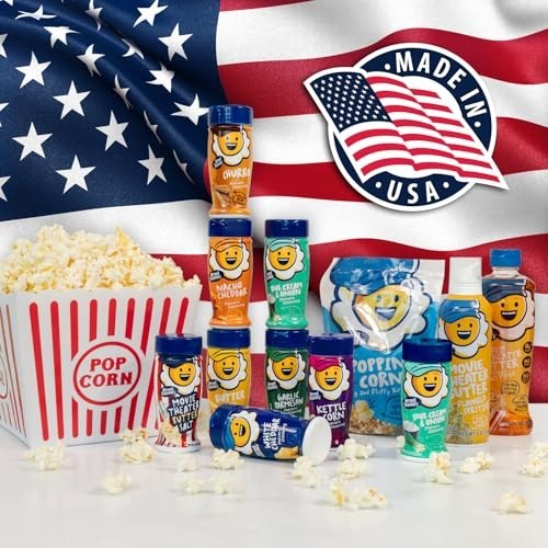 Bacon Cheddar Popcorn Seasoning – 2.85 oz, Pack of 6, Flavor Enhancer Snack