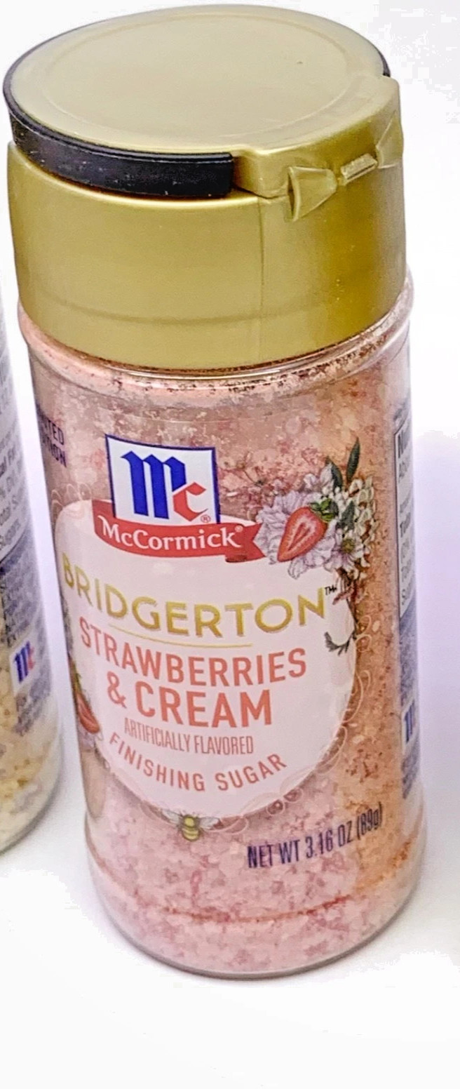 McCormick x Bridgerton Finishing Sugar Strawberries & Cream 3.6 oz 3/2027