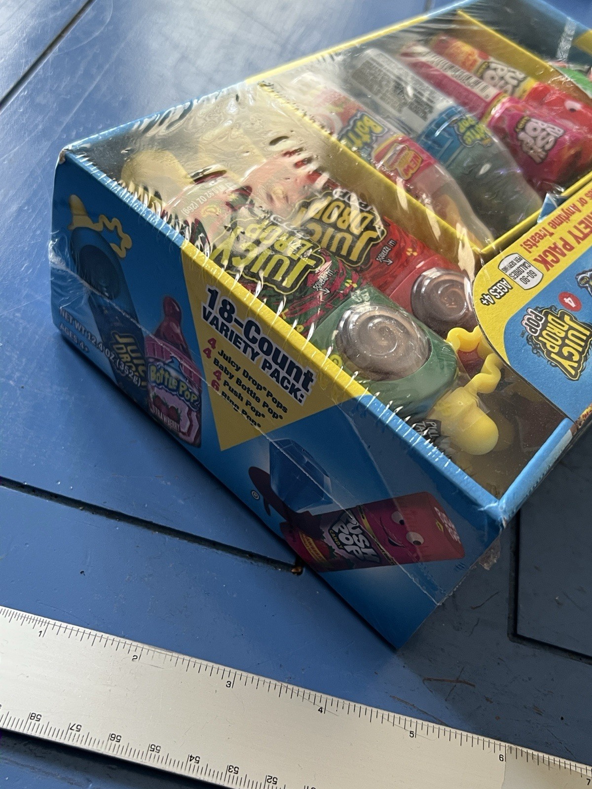 Bazooka Candy Brands – 18 Count Ring Pop, Push Pop, Bottle Pop, Juicy Drop Pop