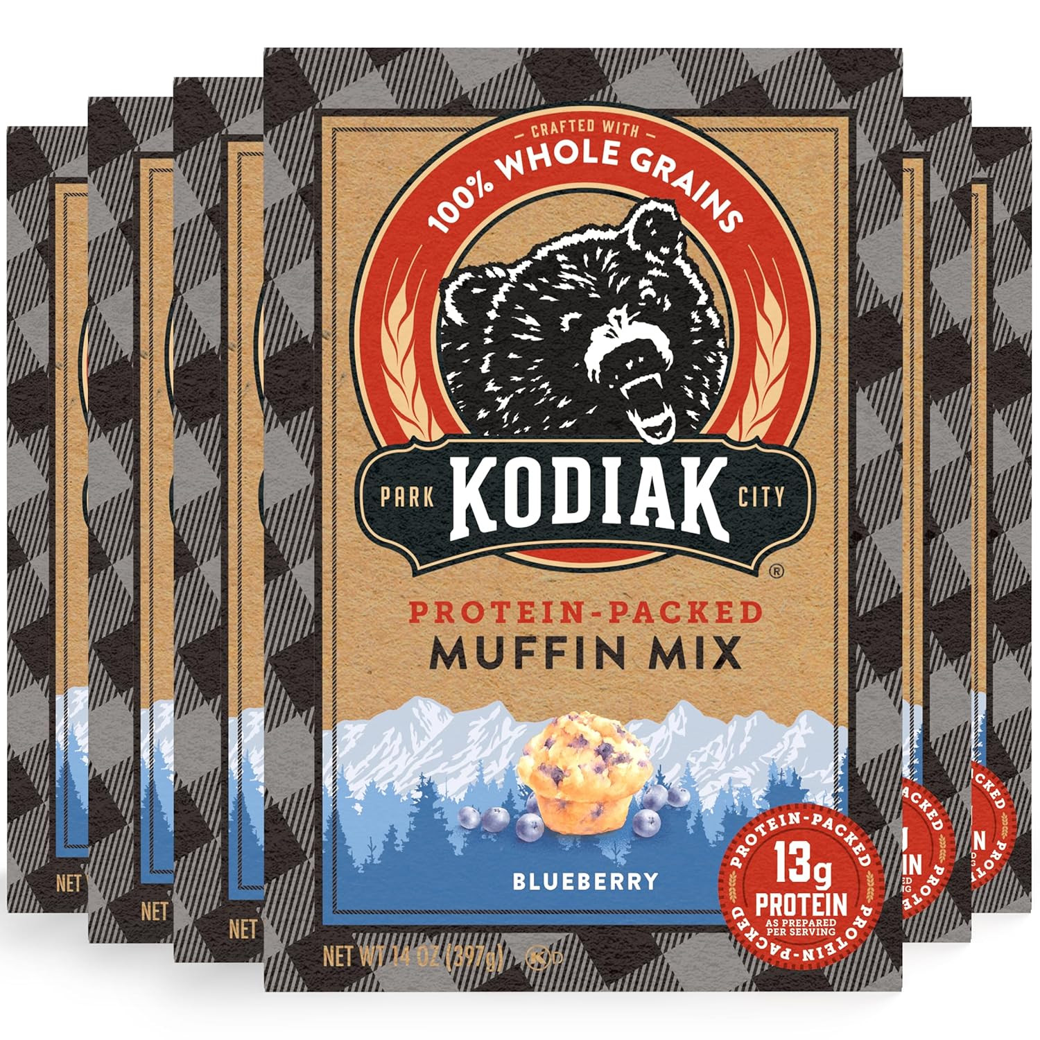 Muffin Mix, Blueberry, 14 Ounce, Pack of 6
