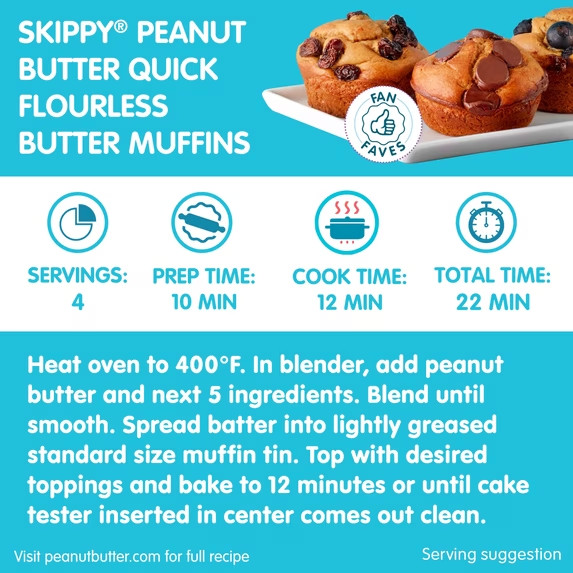 SKIPPY SUPER CHUNK Peanut Butter, 7 g Protein Per Serving, Shelf-Stable, 40 oz