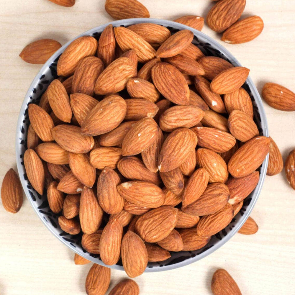 Dried Almonds Badam Dry Fruit 100% Natural Brain Memory Boost Free Ship