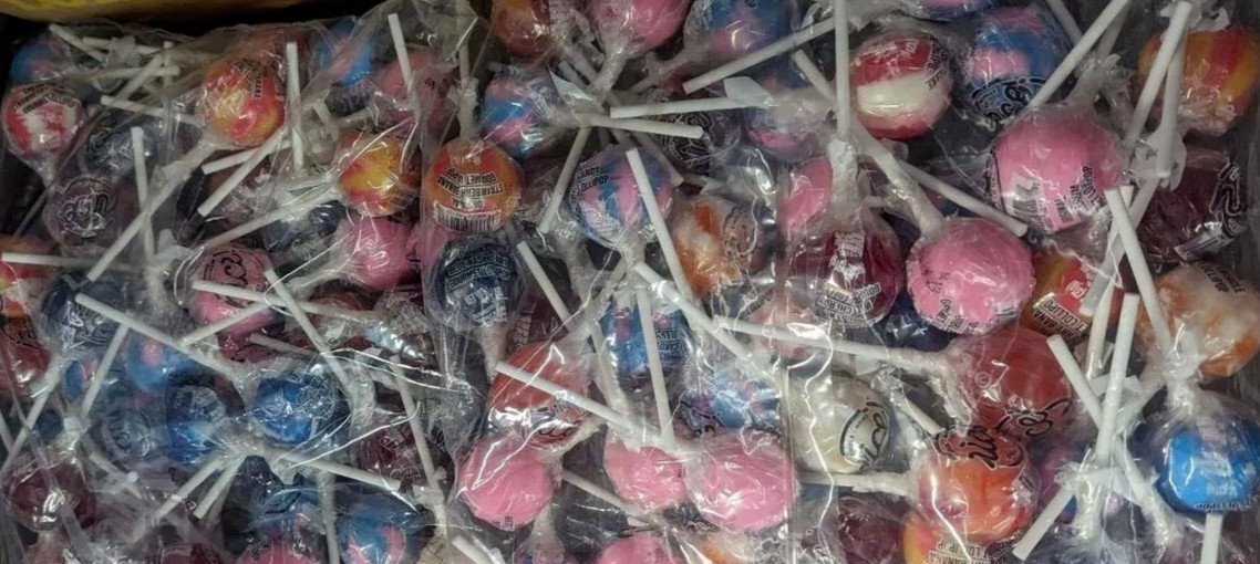 ORIGINAL GOURMET Lollipops/Suckers *LOT OF 100 MIXED FLAVORS- LARGE LOLLIPOPS*