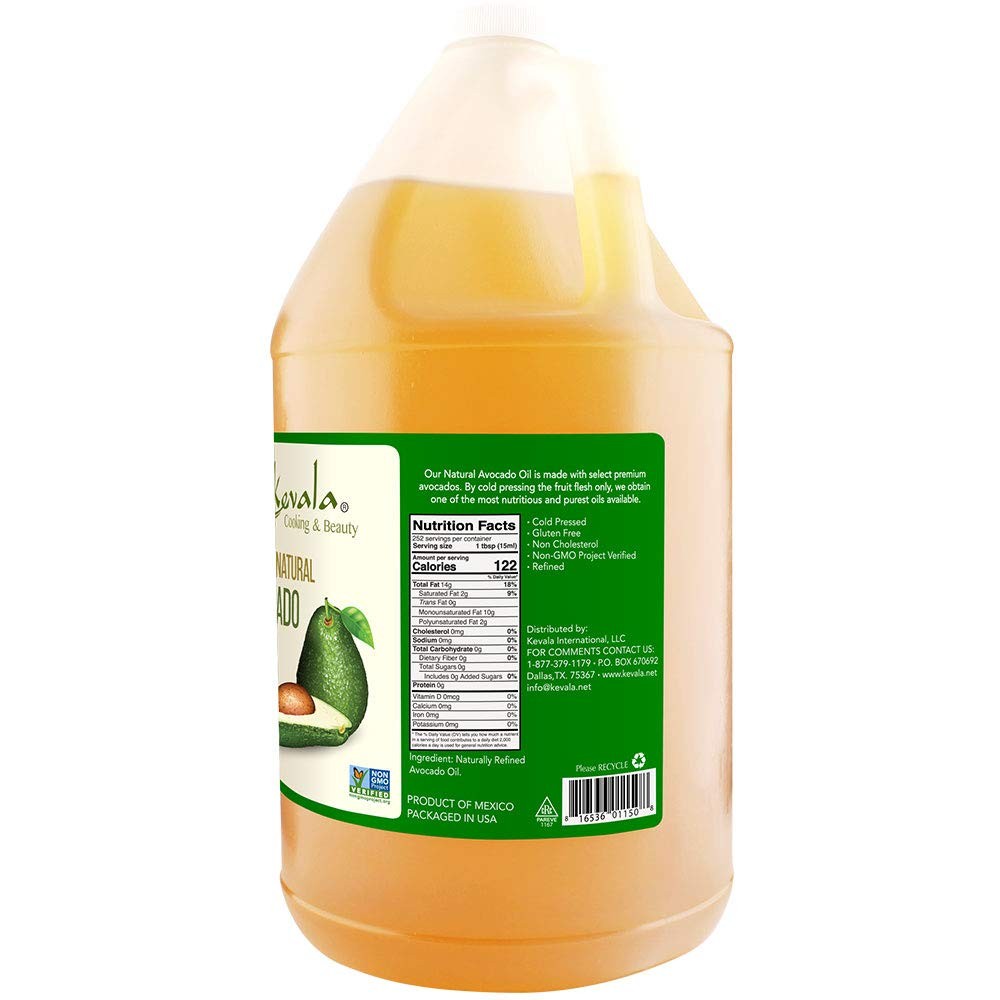 Kevala Organic Avocado Oil 128 Fl Oz – Healthy Cooking Oil High Smoke Point