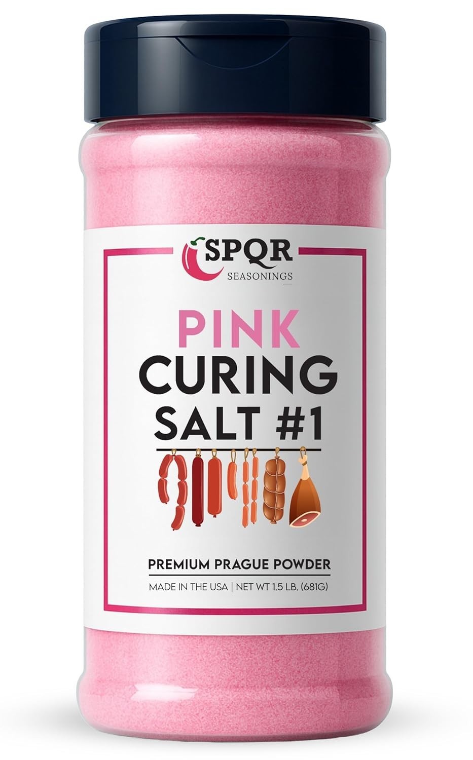 Curing Salt , Quick Cure Prague Powder 24 oz – Ideal for Sausages and Bacon