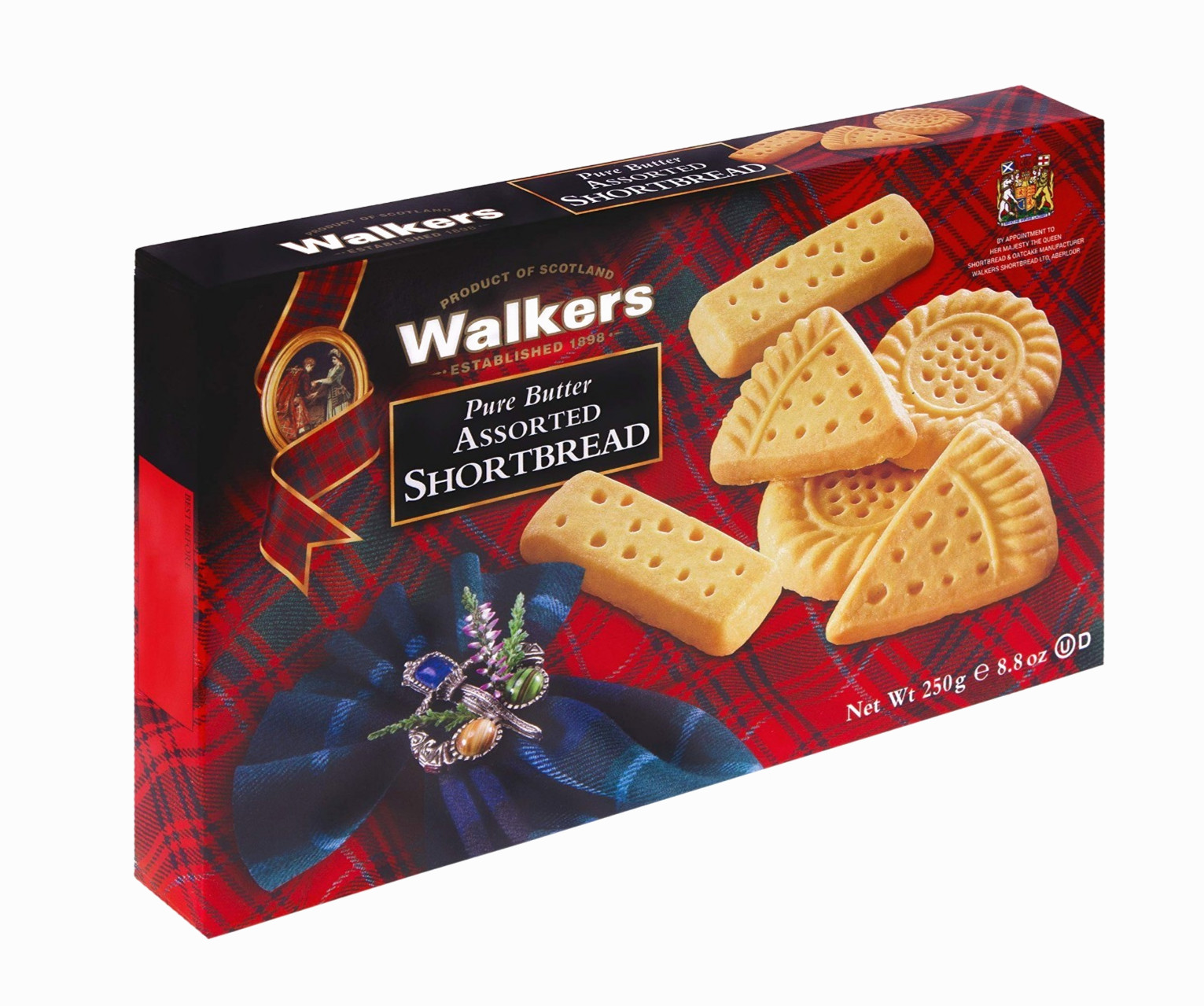 Walker’s Shortbread Assorted Shortbread Cookies, Pure Butter Shortbread Cookies,