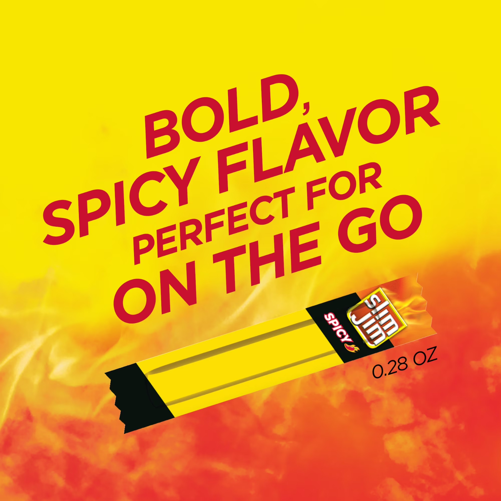 Slim Jim Smoked Meat Sticks,Spicy Flavor,6g Protein (26 Count) 2 PACK