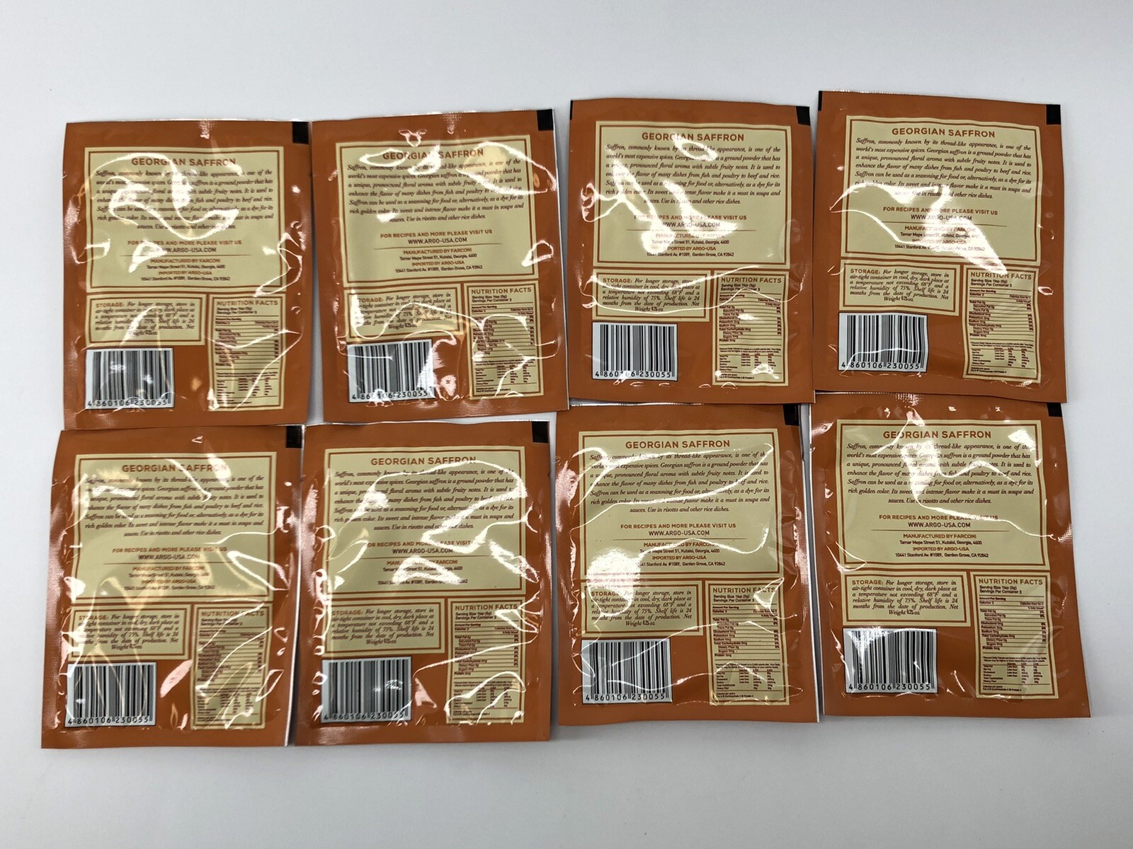 8 each Georgian Saffron spice .25 oz Khomli Natural Product