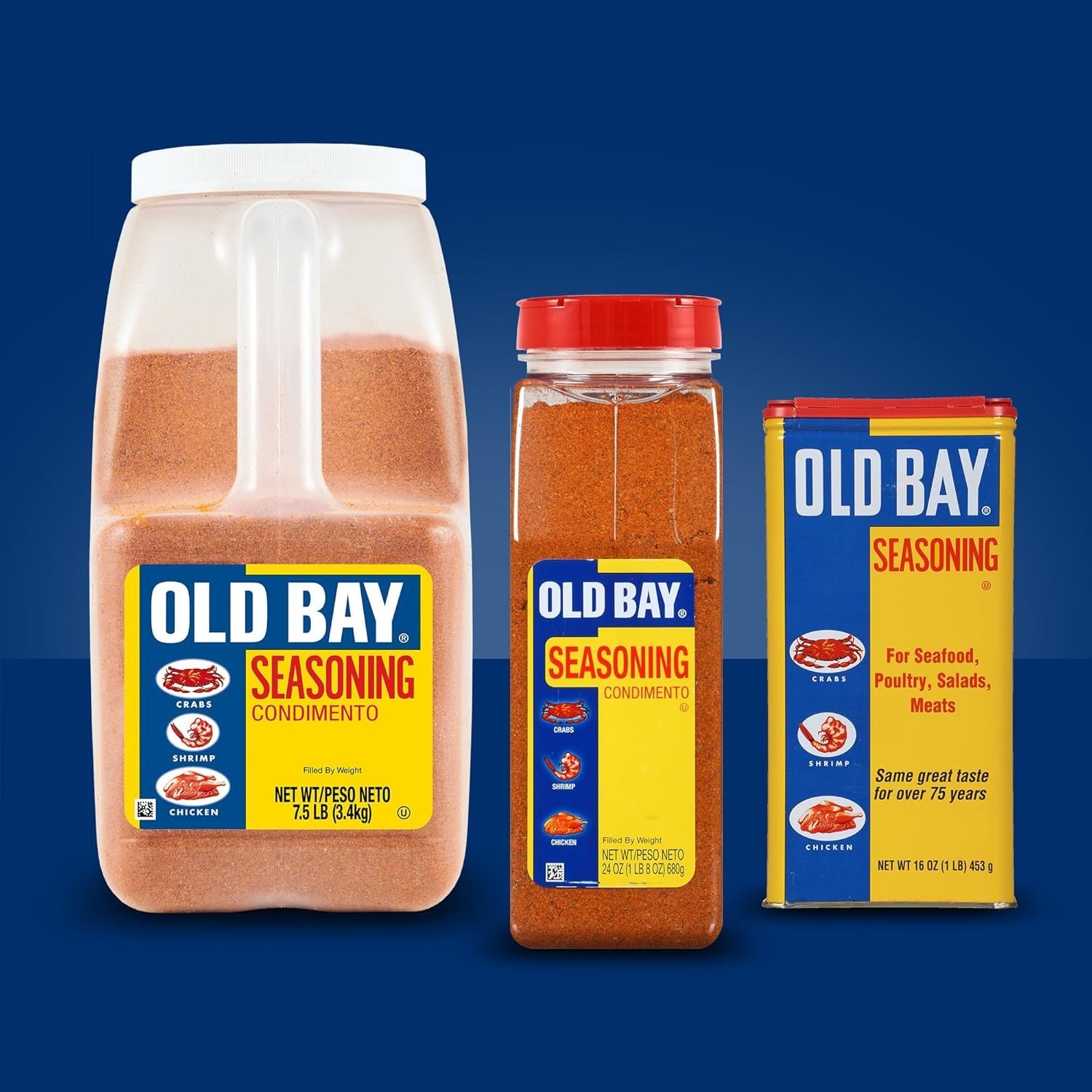 OLD BAY Seasoning, 7.5 lb – All-Purpose Seafood Seasoning~-%