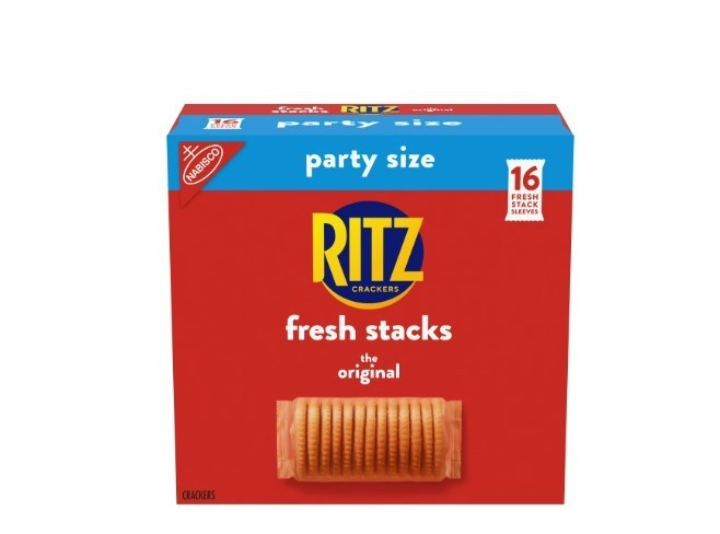 RITZ Fresh Stacks Original Crackers, Party Size, Travel Snacks, 23.7 oz (16 Mult