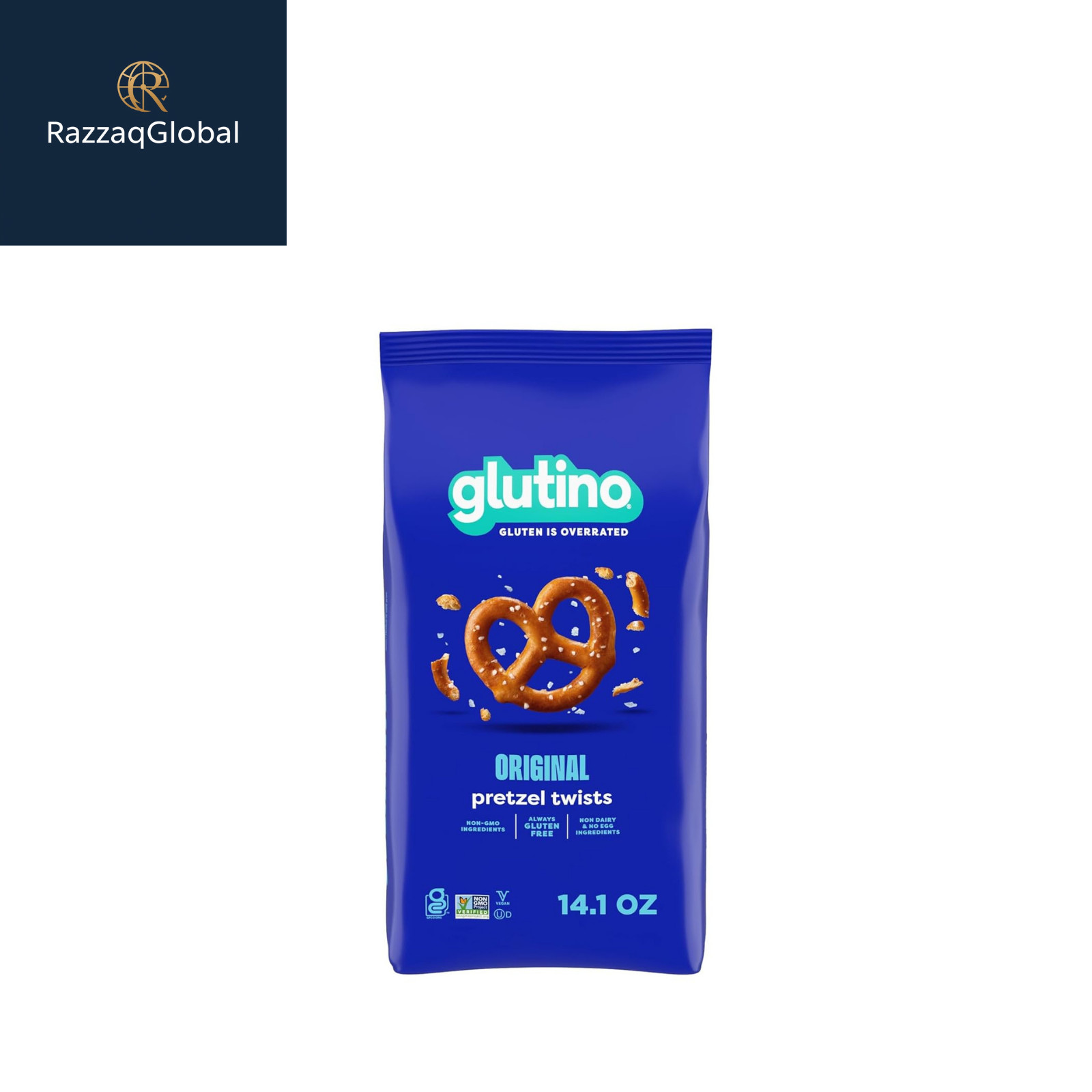 Glutino Gluten Free Pretzel Twists, Delicious Everyday Snack, Salted, 14.1 oz