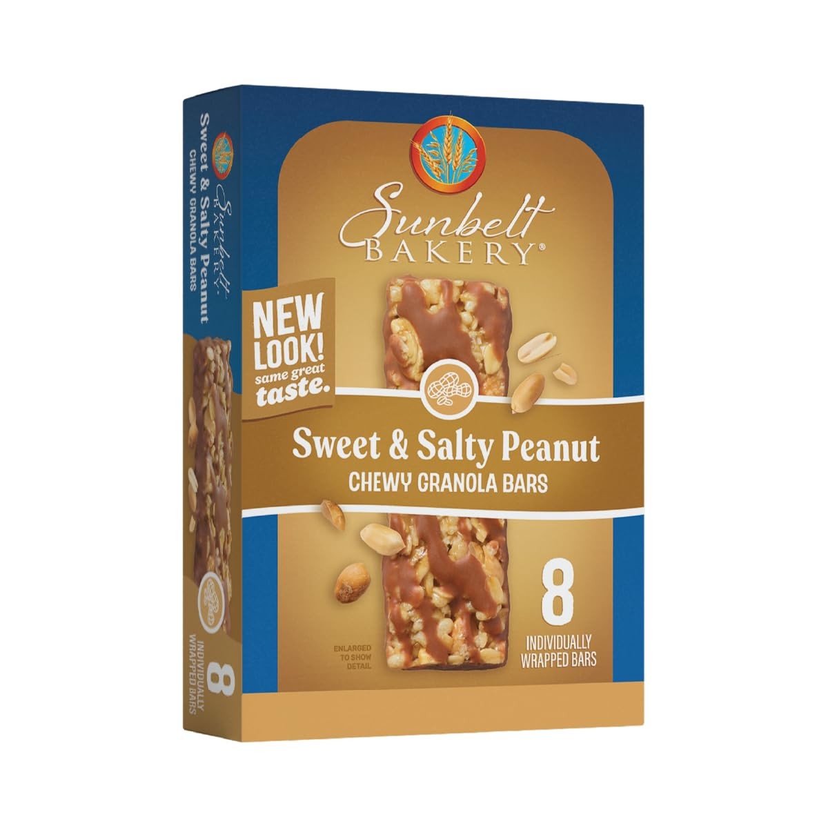 Sunbelt Bakery Peanut Sweet & Salty Chewy Granola 8 Count (Pack of 1), brown