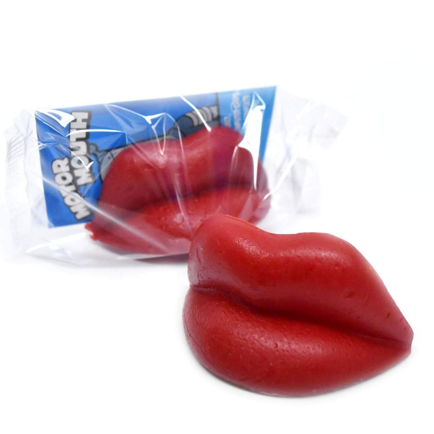 24 Count Cherry Flavor Wack O Wax Lips Fun Treat for Parties Halloween