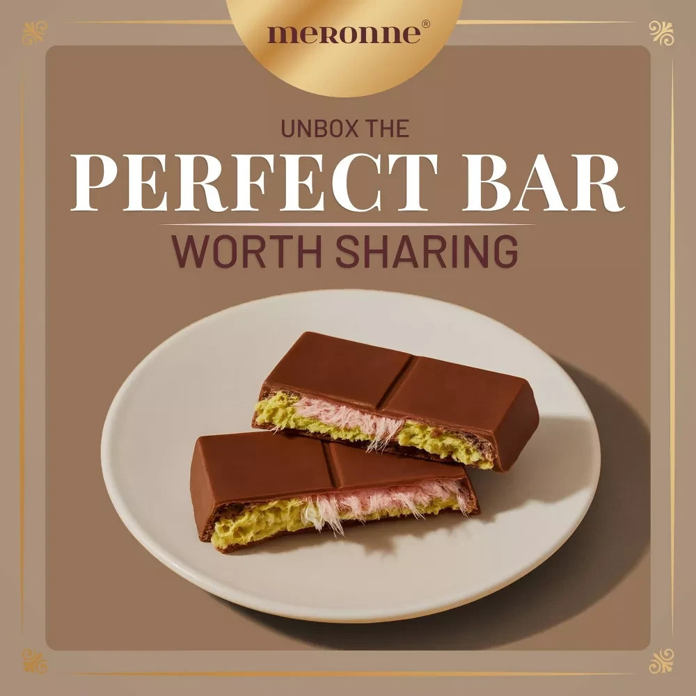 MERONNE Angel Hair Cotton Candy Pistachio Cream & Milk Chocolate NET WT (180 g)