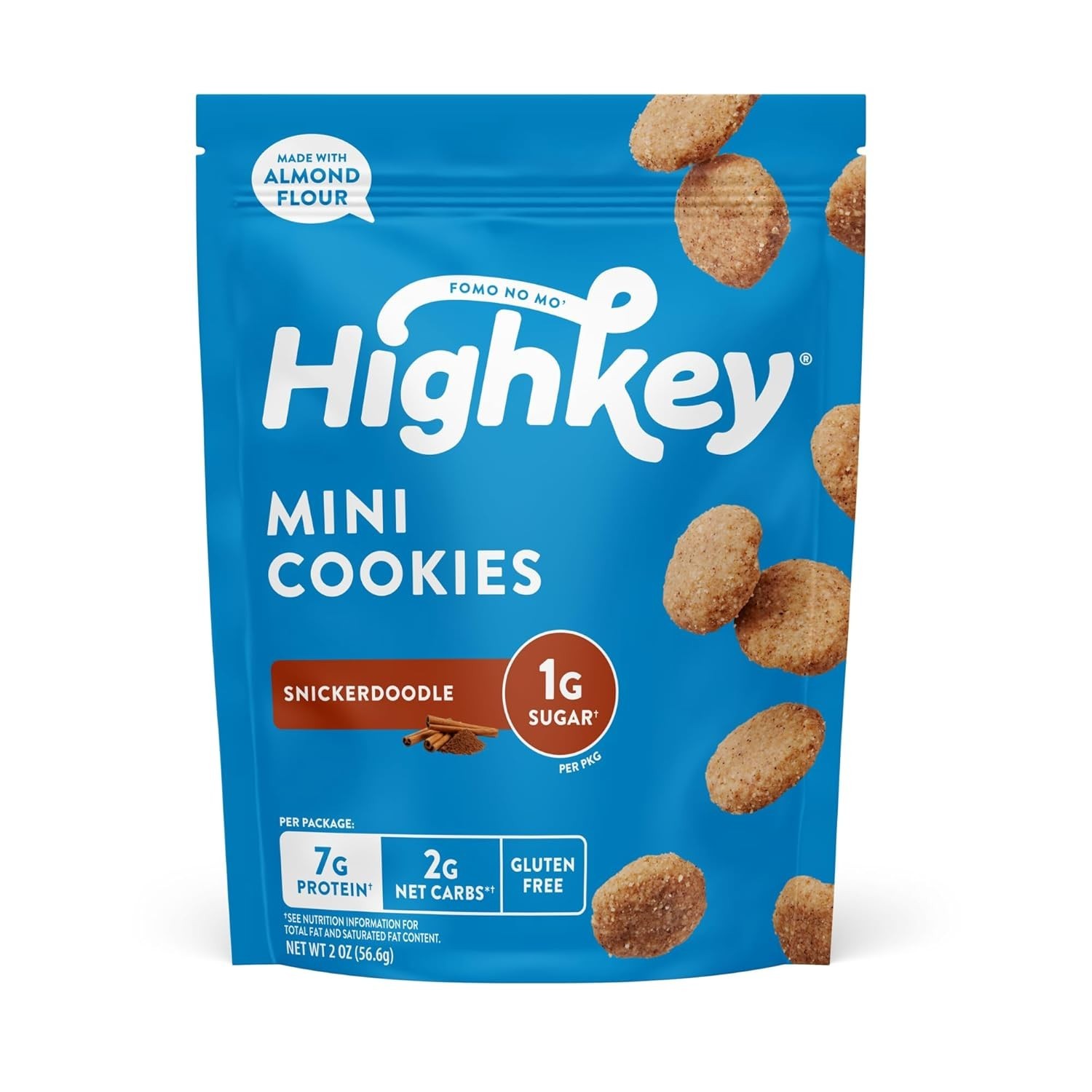 3 Pack of Gluten Free Low Carb Snickerdoodle Cookies – Diabetic Friendly Treats