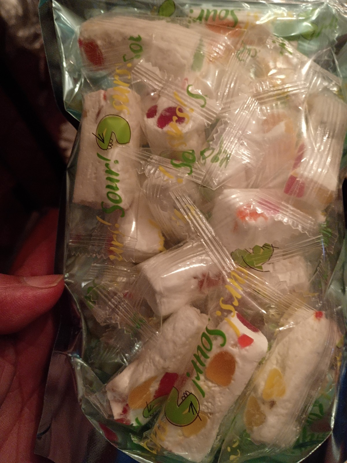 Jujube Nougat Candy Sour 1 Pound Individual Wrapped Soft and Chewy Delicious 😋