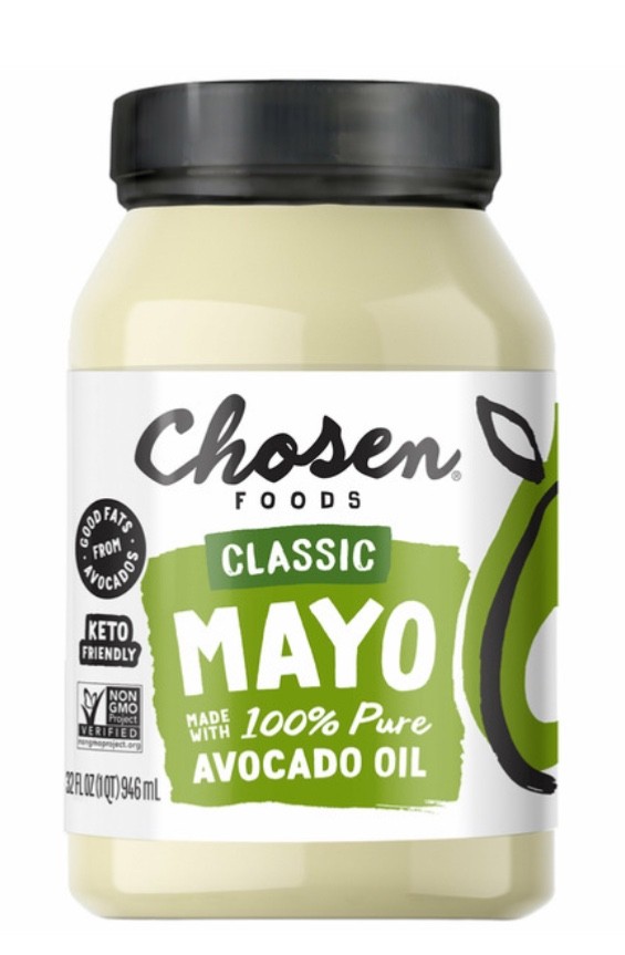 2x CHOSEN FOODS Classic 100% PURE AVOCADO OIL MAYO MAYONNAISE 32 oz