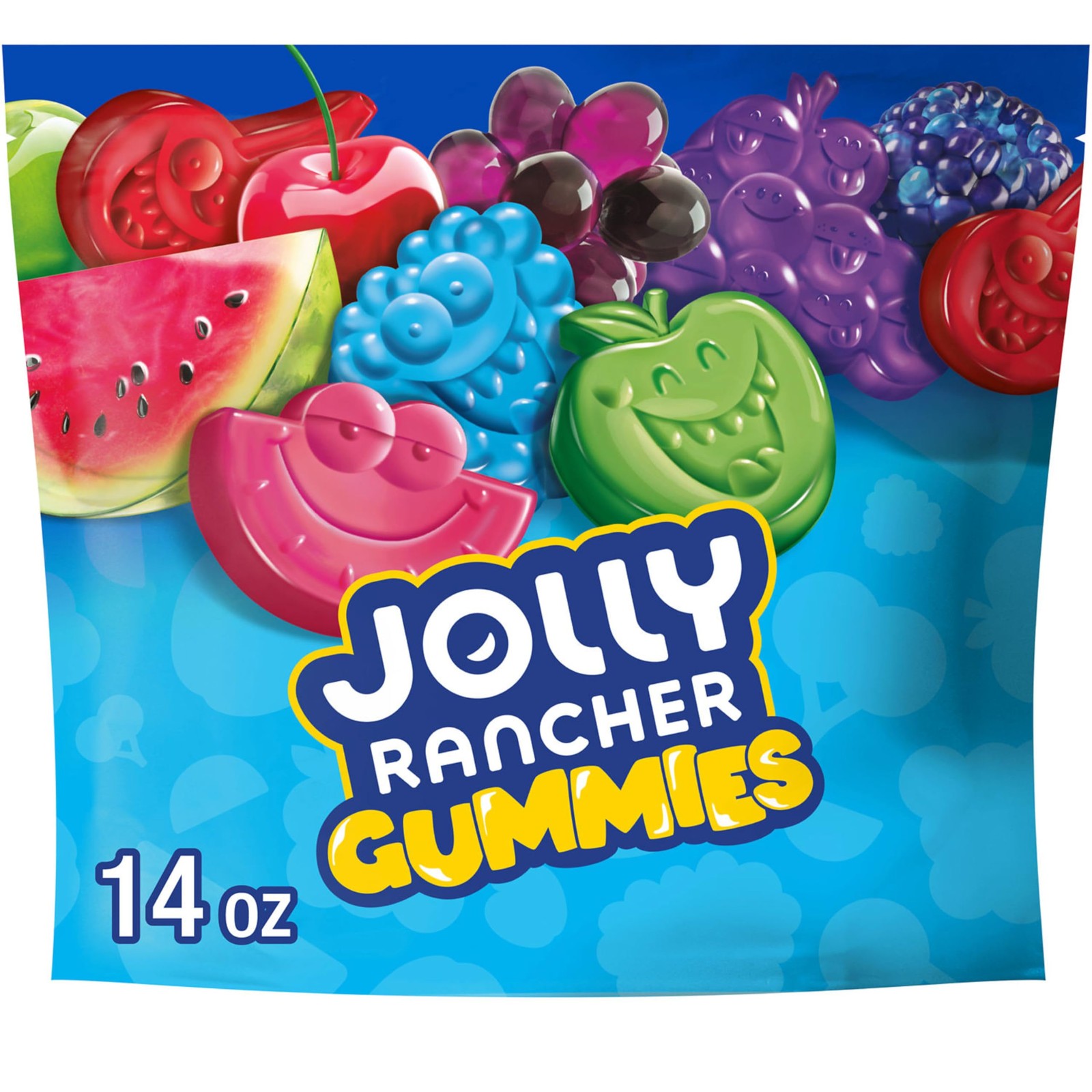 JOLLY RANCHER Gummies Assorted Fruit Flavored Candy Bag, 14 Ounce (Pack of 1)