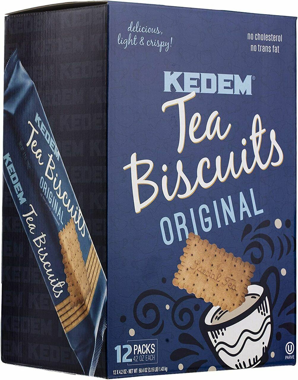 Kedem Tea Biscuits Original, 12 Pack