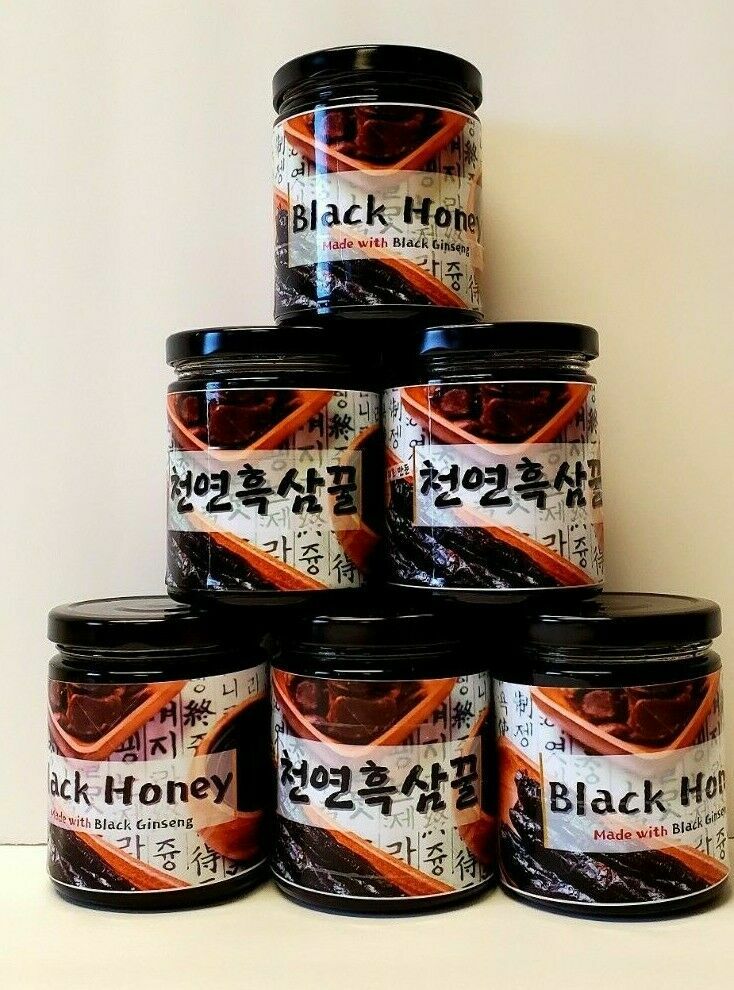 Black Honey Made with Black Ginseng and Hair Roots 8 oz Pure Organic