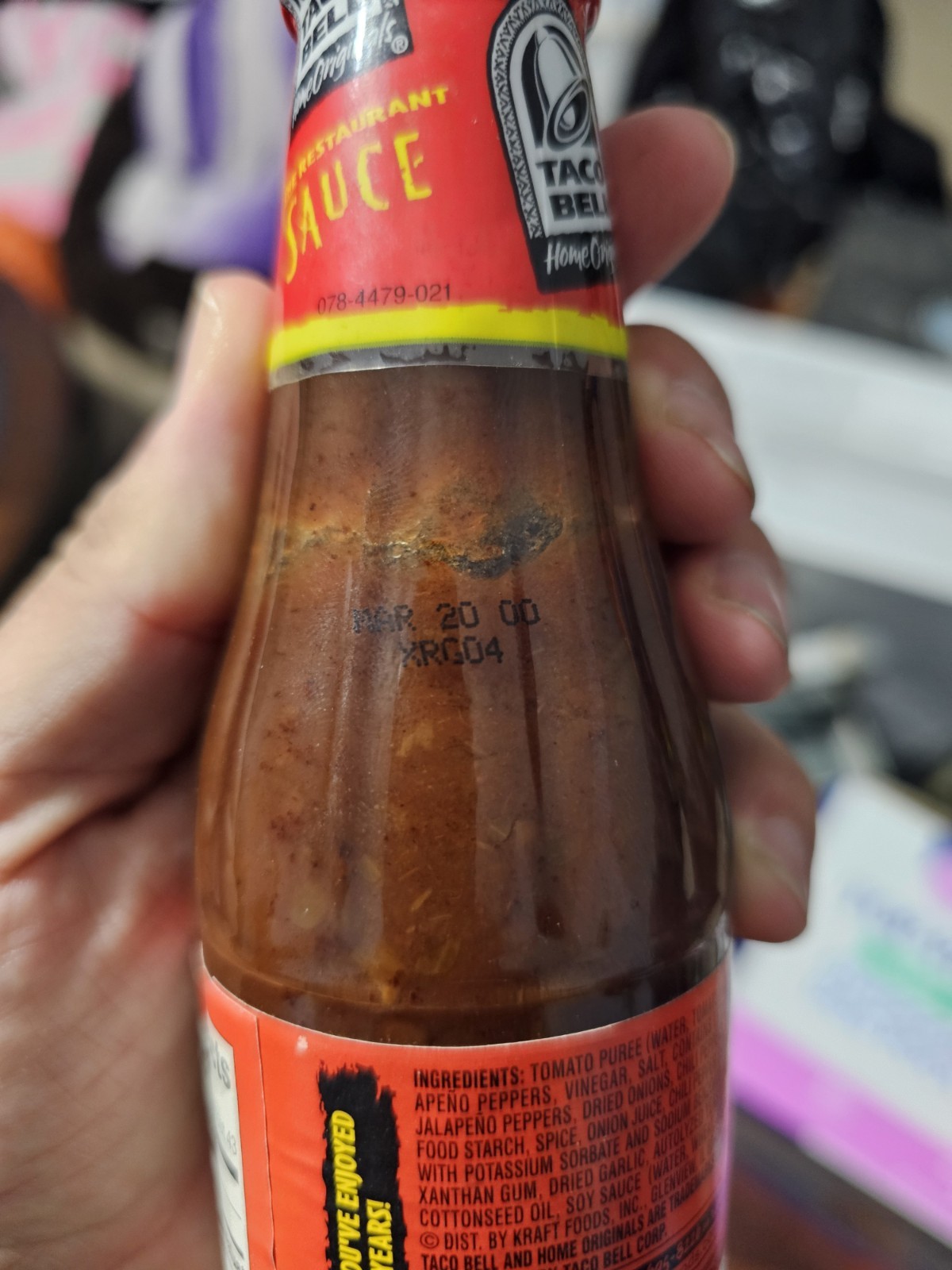 Rare Sealed Taco Bell Fire Sauce 7.5 oz Bottle Y2K BB March 2000 See Pics As-Is