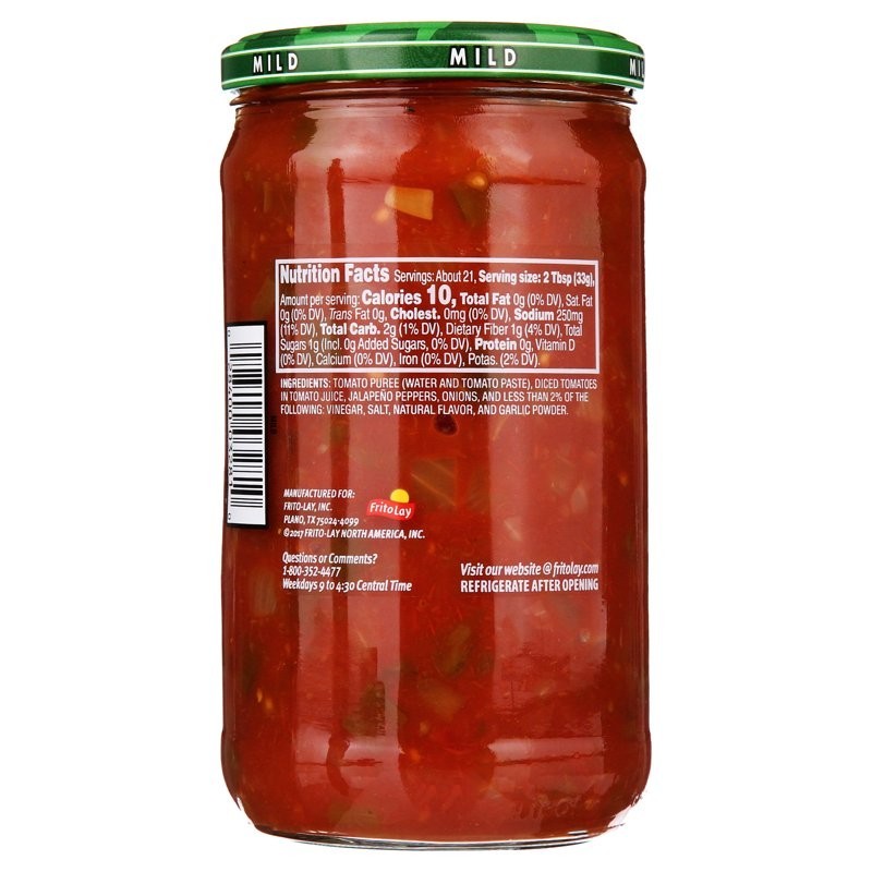 Tostitos Chunky Mild Salsa Dip Thick Texture Tomato Based Sauce 24 oz