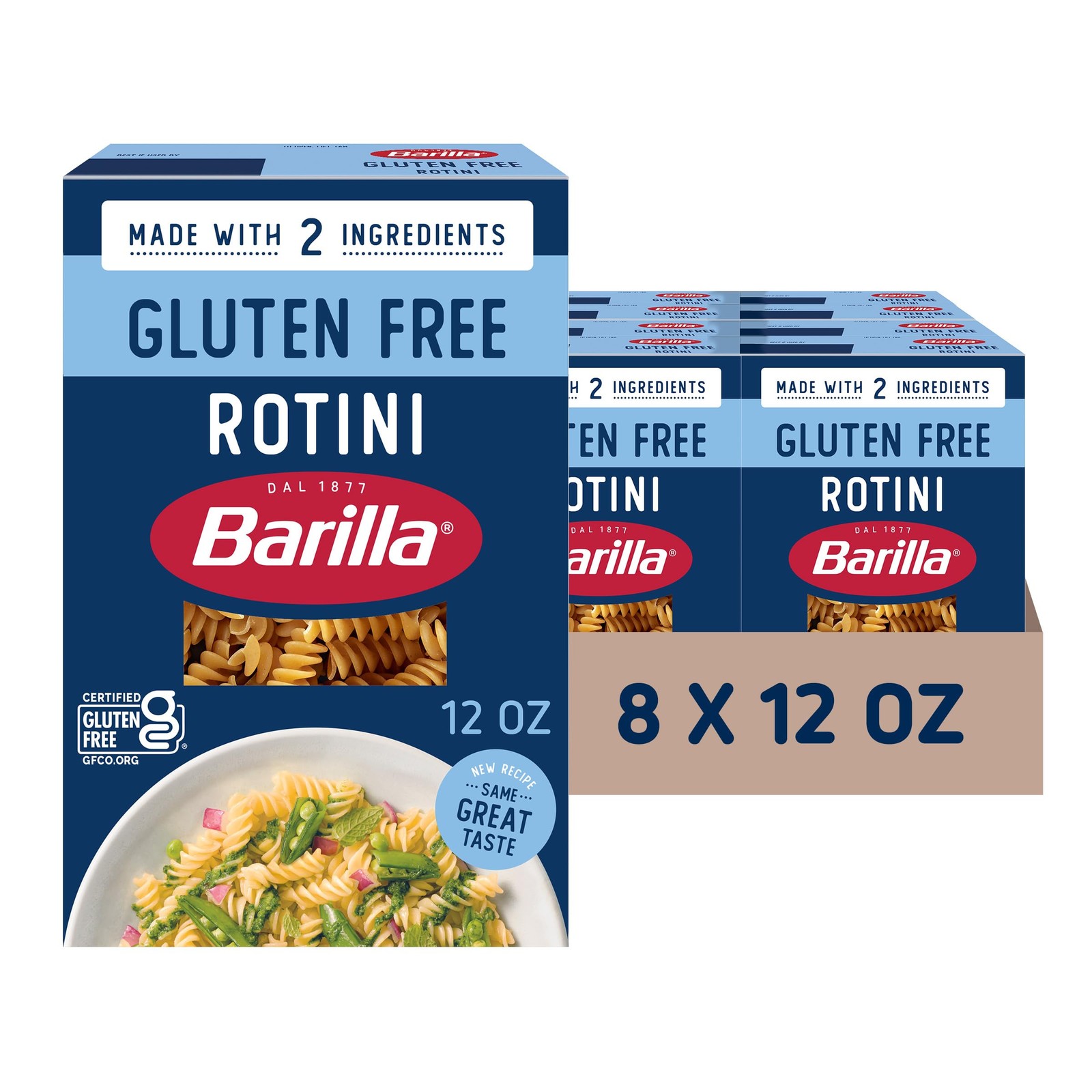 Gluten Free Rotini Pasta, 12 Ounce (Pack of 8) – Non-GMO Gluten Free Pasta Ma…