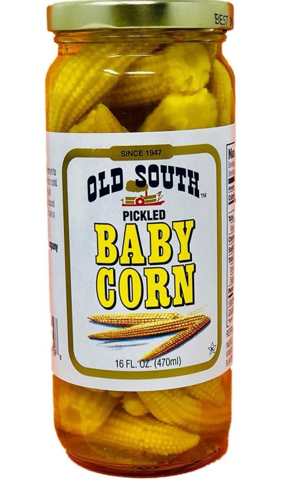Old South Pickled Baby Corn – 16 Fl Oz – (Pack of 1)