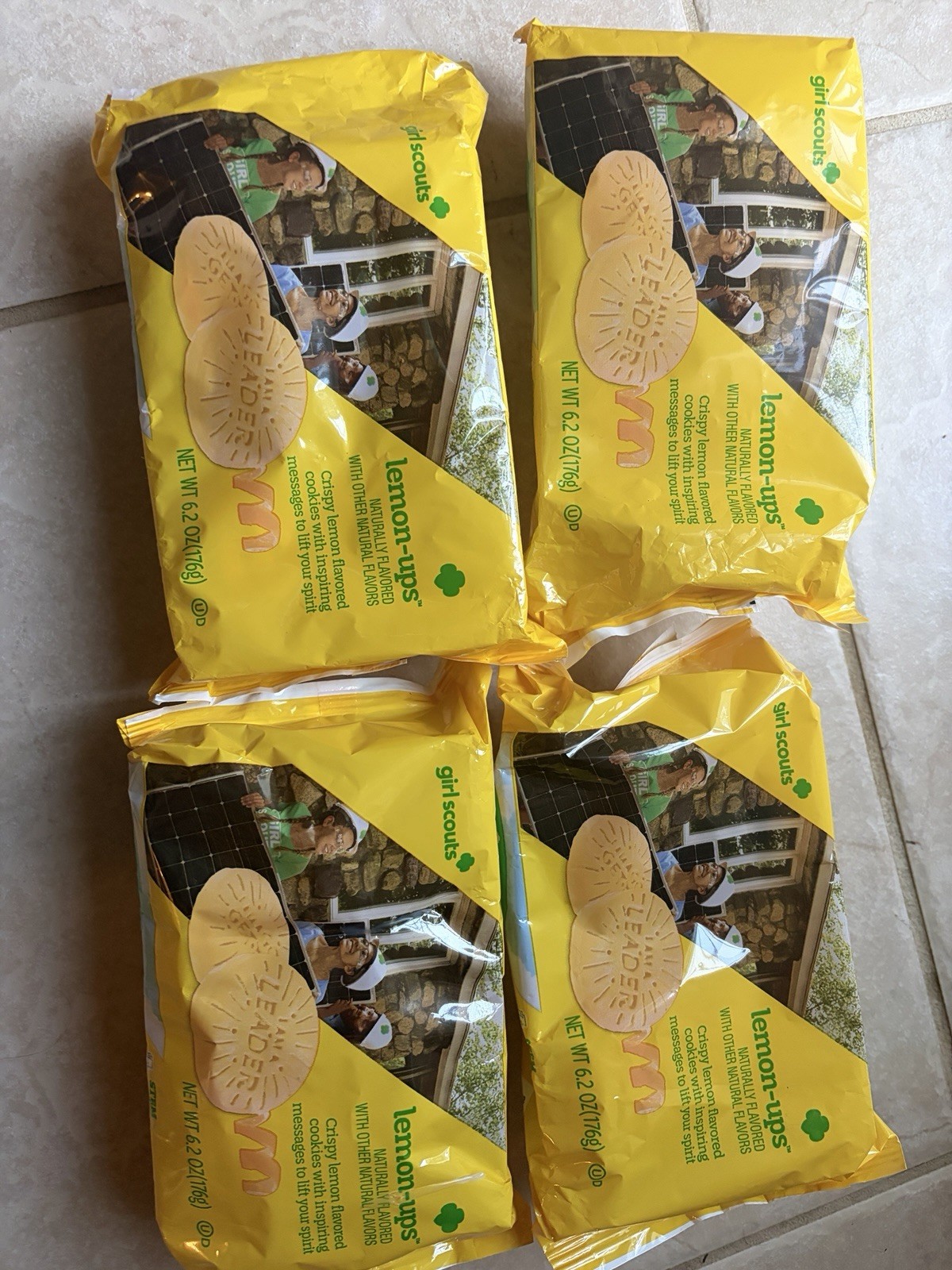 Girl Scout cookies — 4 Boxes – Lemon Ups