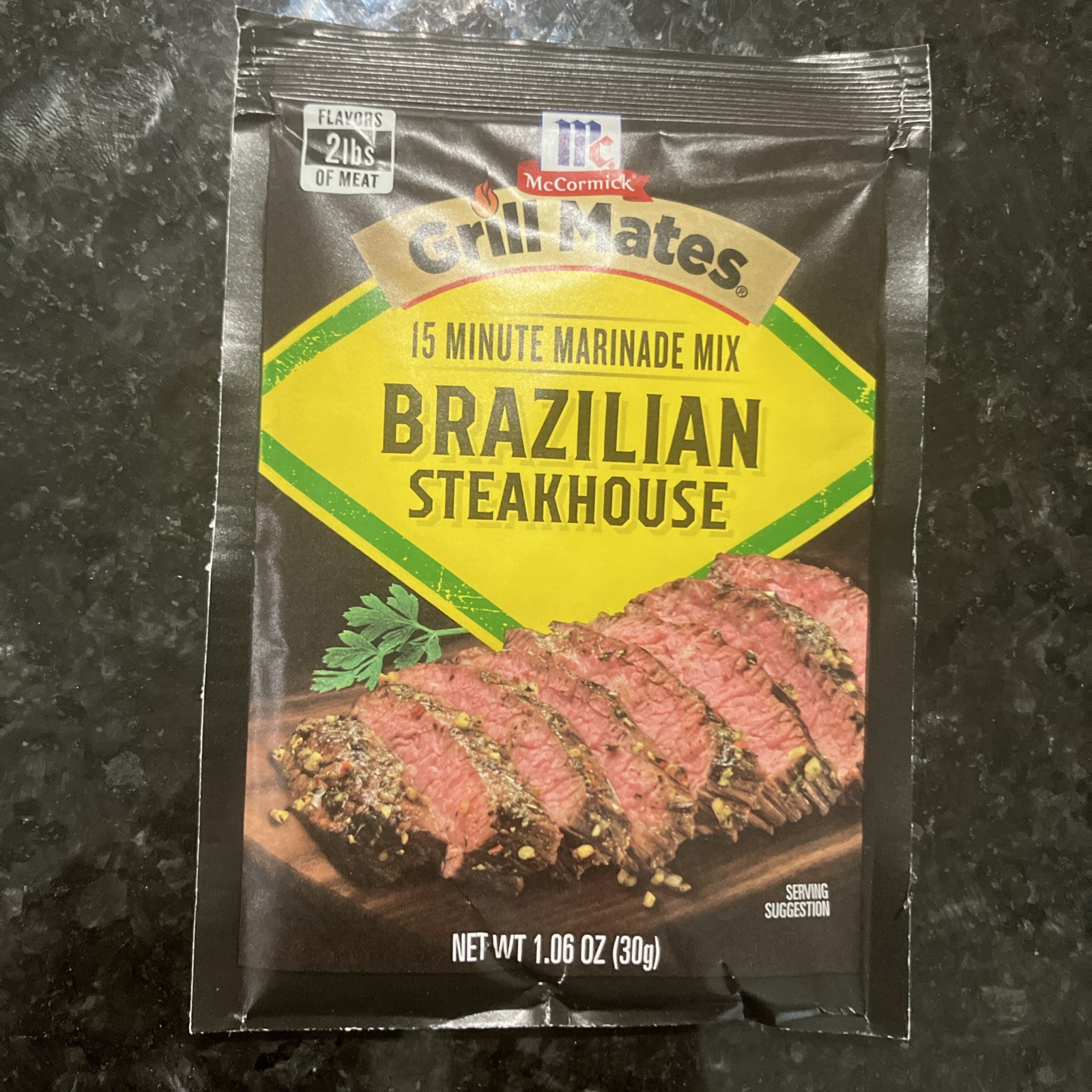 Lot of 10 McCormick Grill Mates Marinade Mix Brazilian Steakhouse 1.06 oz each