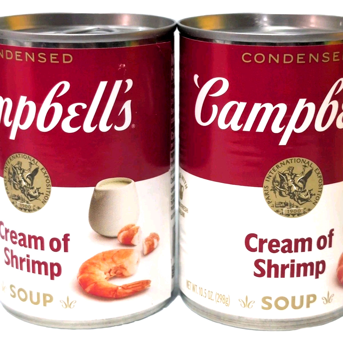 Campbell’s Cream of Shrimp Soup 10.5 oz ea 2 cans Exp. 3/27