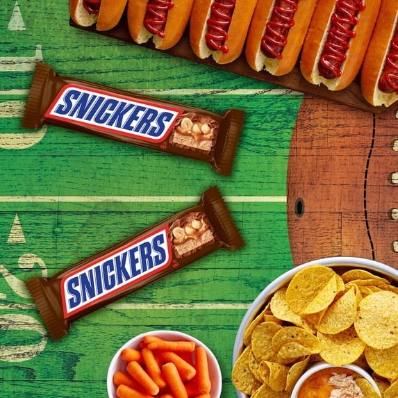 Snickers Full Size Chocolate Candy Bars 6 Pack 11.16 oz 1 or 2 Pack