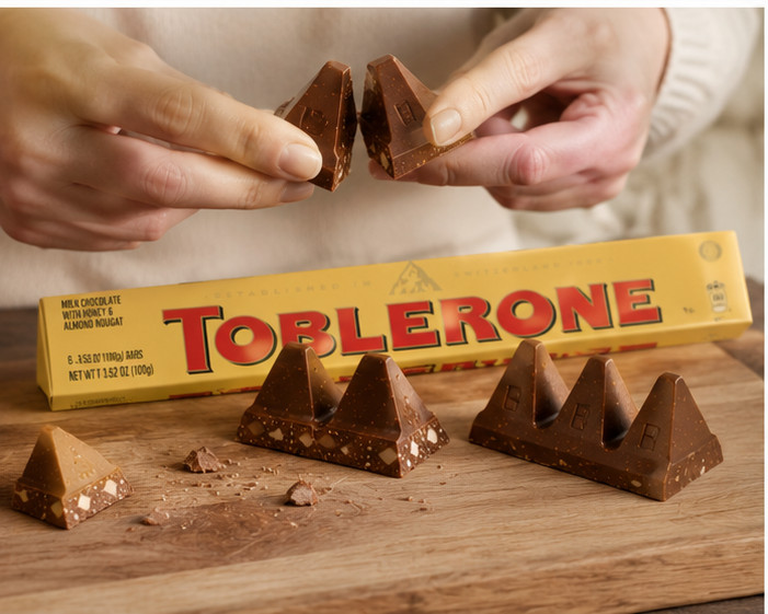Toblerone Swiss Milk Chocolate Bar, 3.52 oz, 6-Count