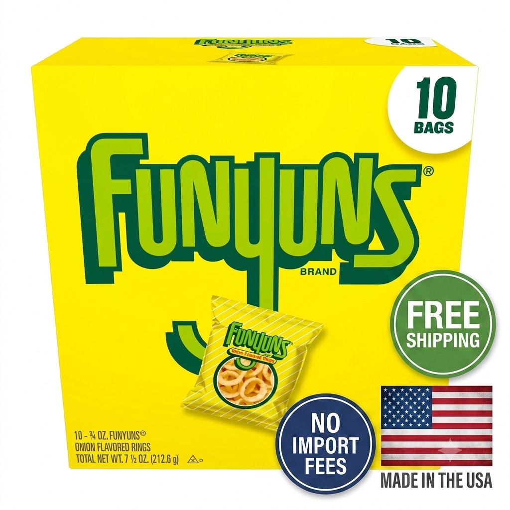 Funyuns Onion Ring Flavored Snack Chips, 10 Count Multipack
