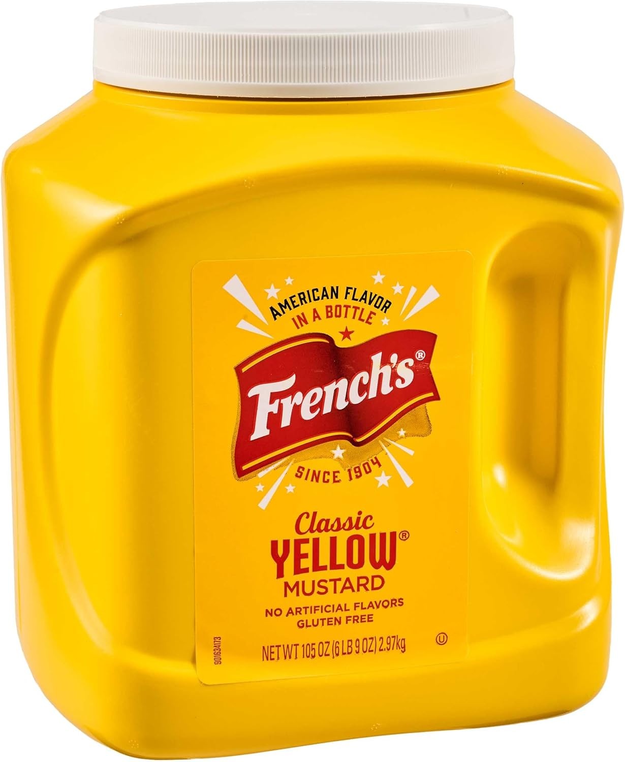 French’s Classic Yellow Mustard, 105 oz – One 105 Ounce Bulk Container of Tangy