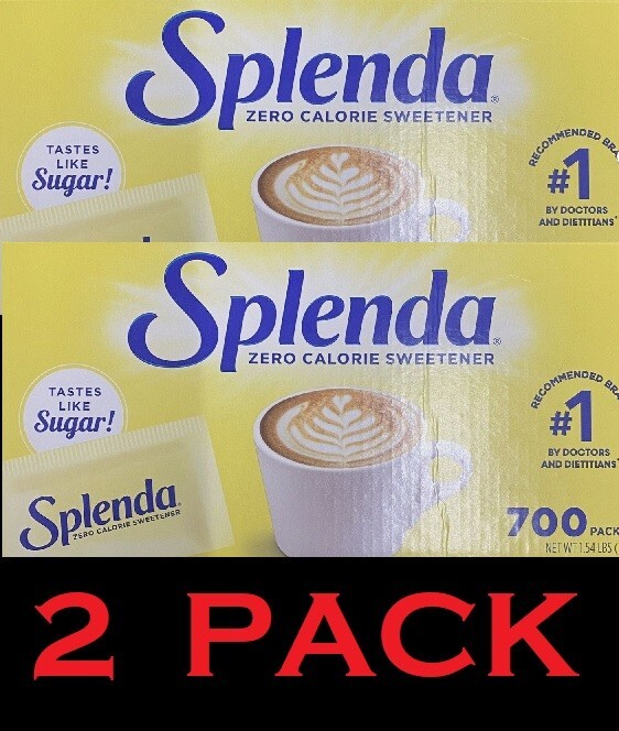 2x SPLENDA Zero Calorie Sweetener 700 Count Packets 24.7 oz Box – 2 PACK