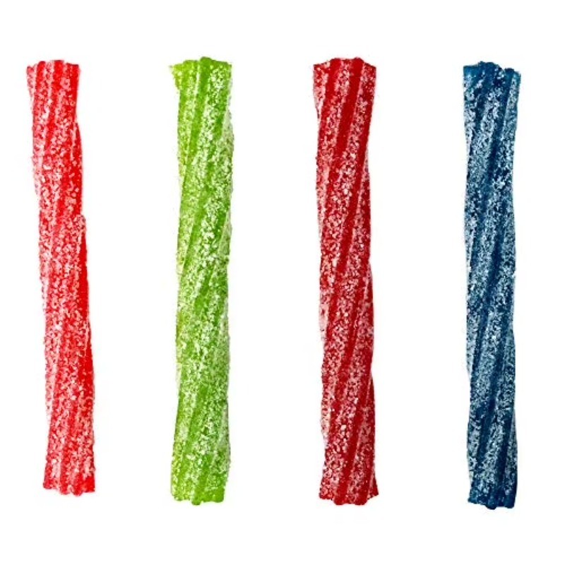 Sour Punch Twists, Assorted Flavors Chewy Candy, 210 Pieces, 2.59 lb Jar