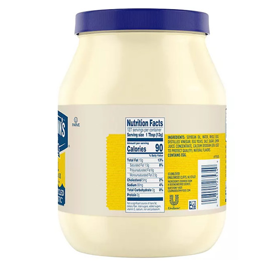 2 pack Hellmann’s Real Mayonnaise, 64 oz. FREE shipping