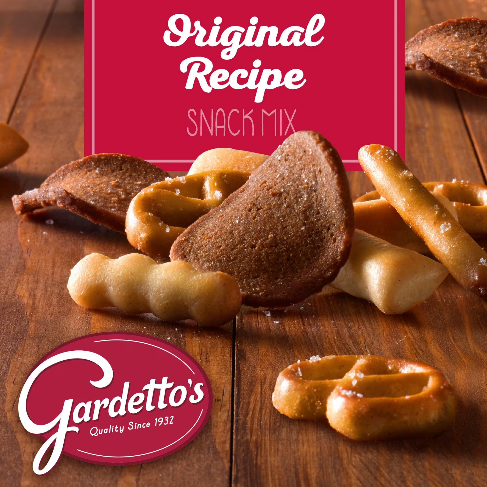 Gardetto’s Snack Mix, Original Recipe, Salty Snacks Tub, 18 oz..