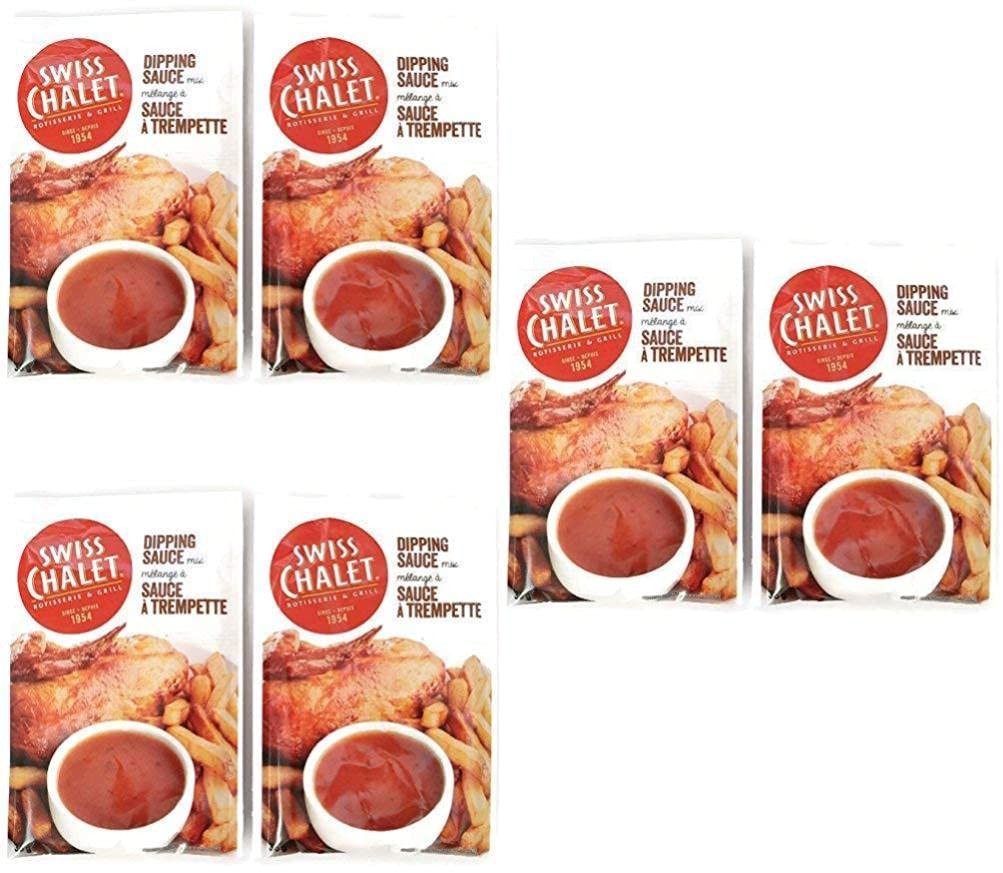 Swiss Chalet Dipping Sauce 6 Pack 36g Canadian Imported Condiment (77