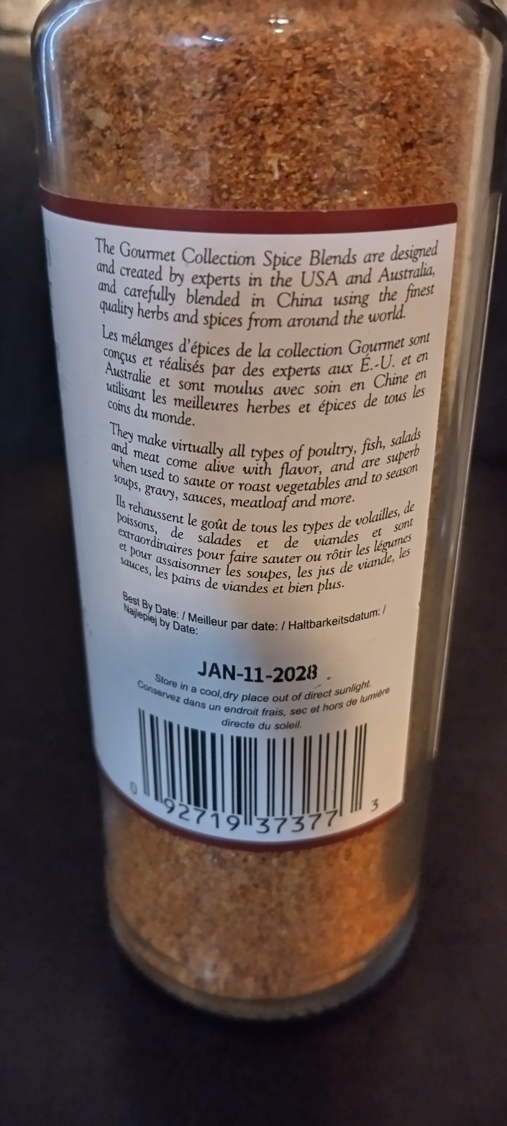The Gourmet Collection Spices Smoked Paprika, Garlic, Chili, Chives 4.7oz