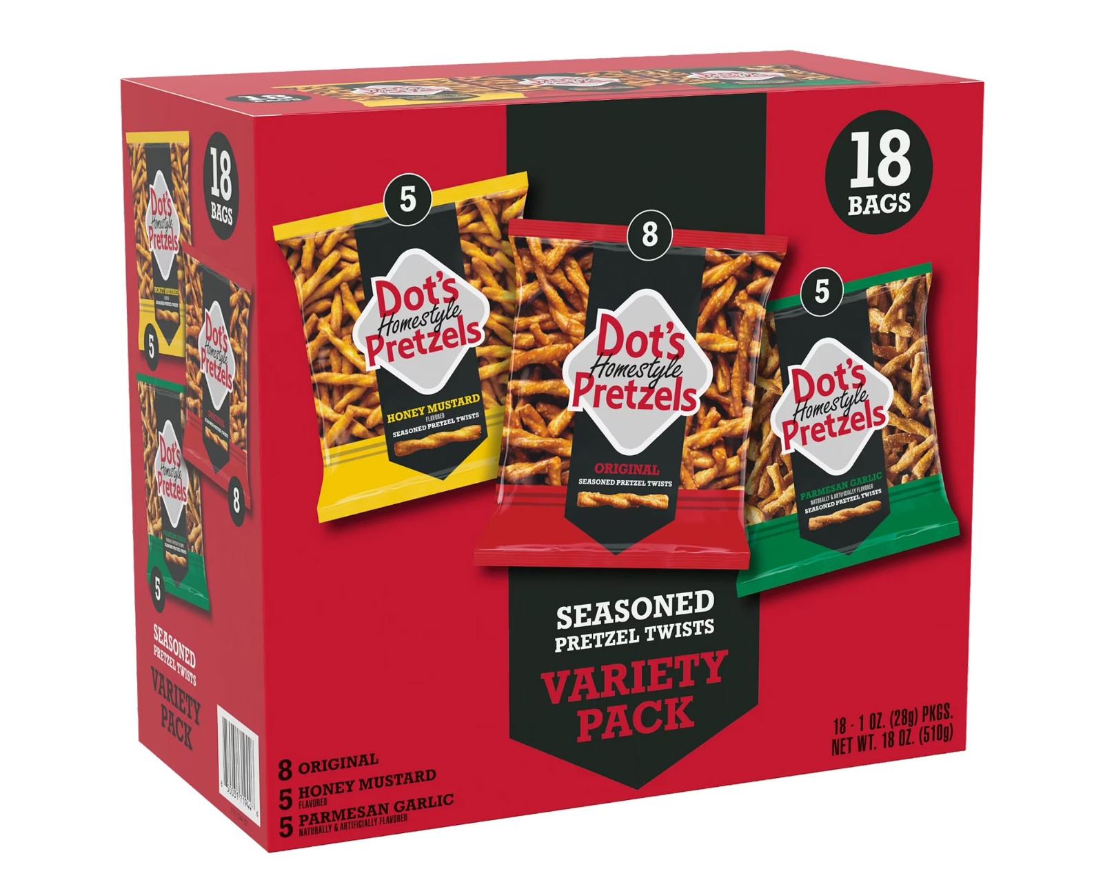 Dot’s Pretzels Snack Variety Pack, 18 Count…