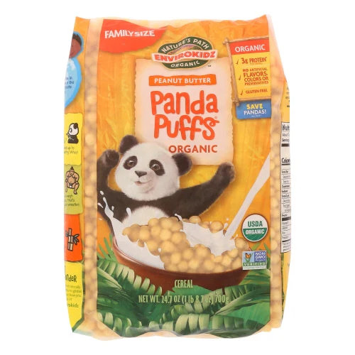 Cereal Panda Puff Pb Bag 24.7 Oz(Case Of 6) By Envirokidz Organic