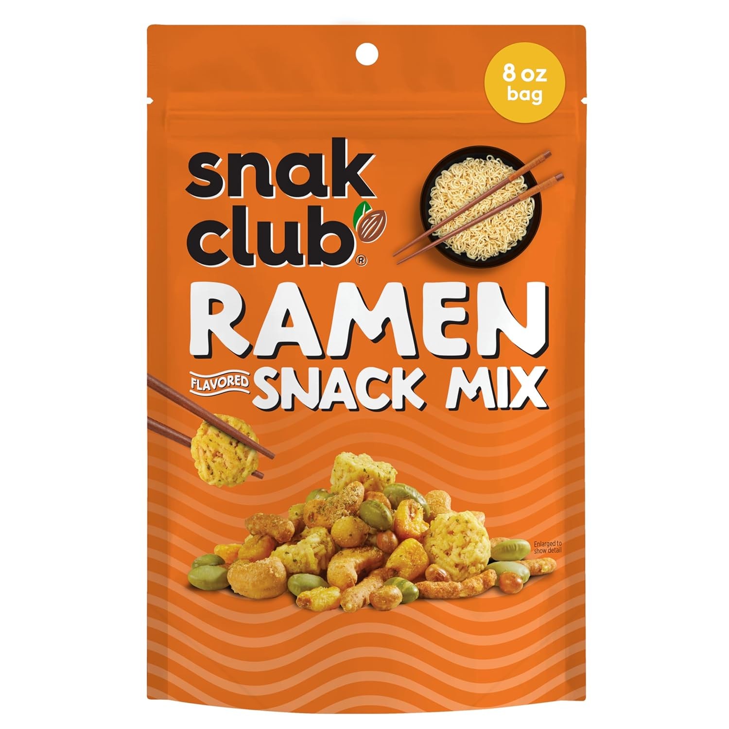 Snak Club Ramen Flavored Snack Mix 8 oz Resealable