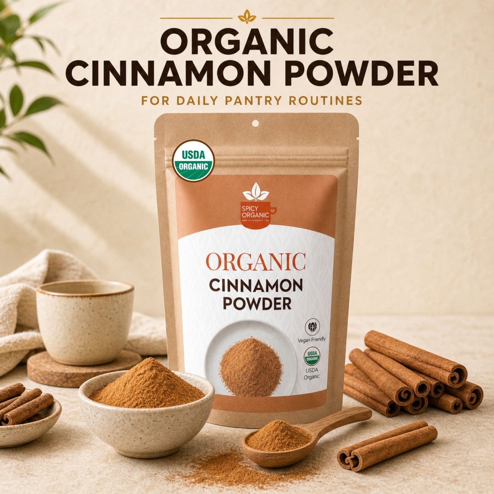 Spicy Organic Cassia Cinnamon Powder 10LBS | USDA Organic