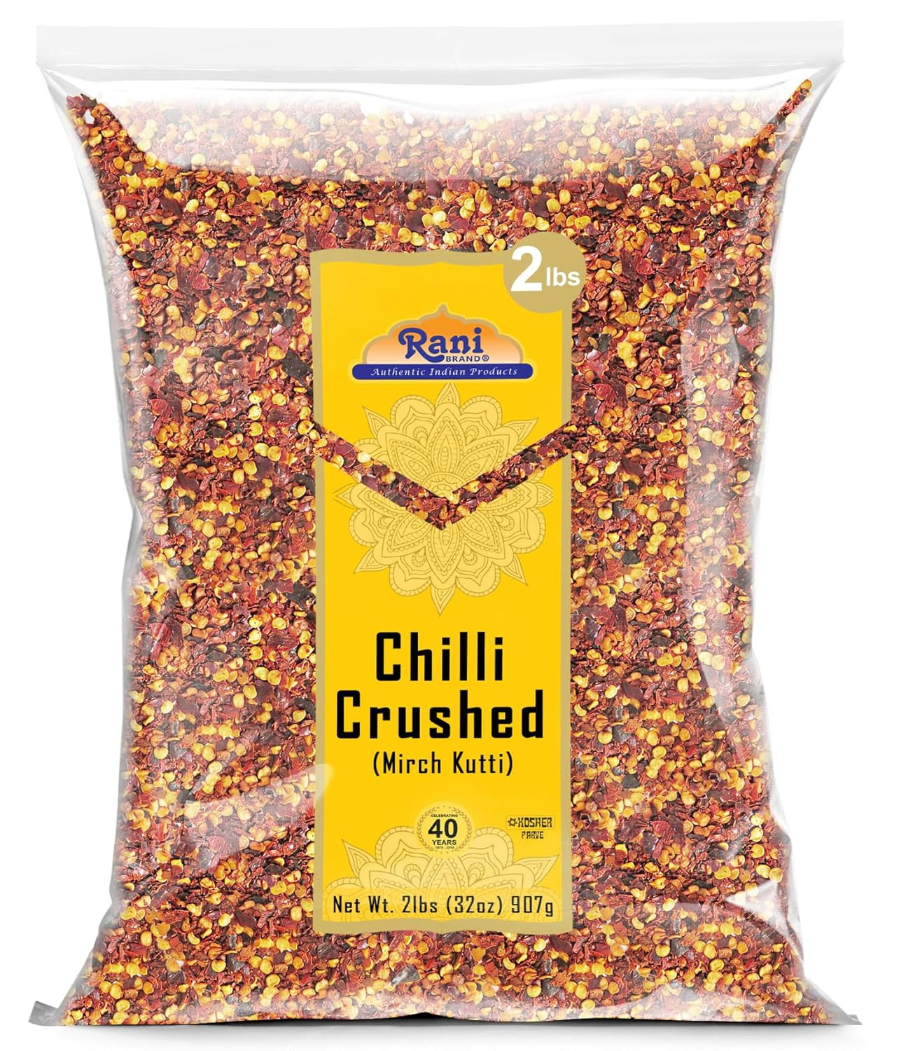 Crushed Red Pepper Flakes Chilli (Pizza Type Cut) 32oz (2lbs) Crushed Chili